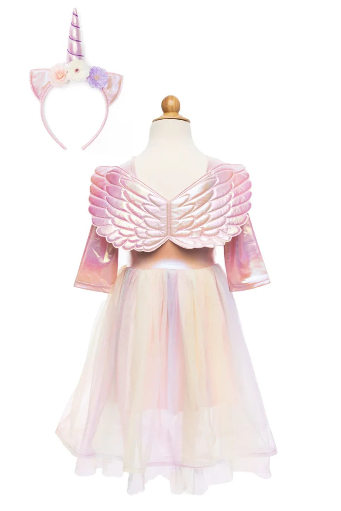 Great Pretenders Alicorn Dress with Wings + Headband Set