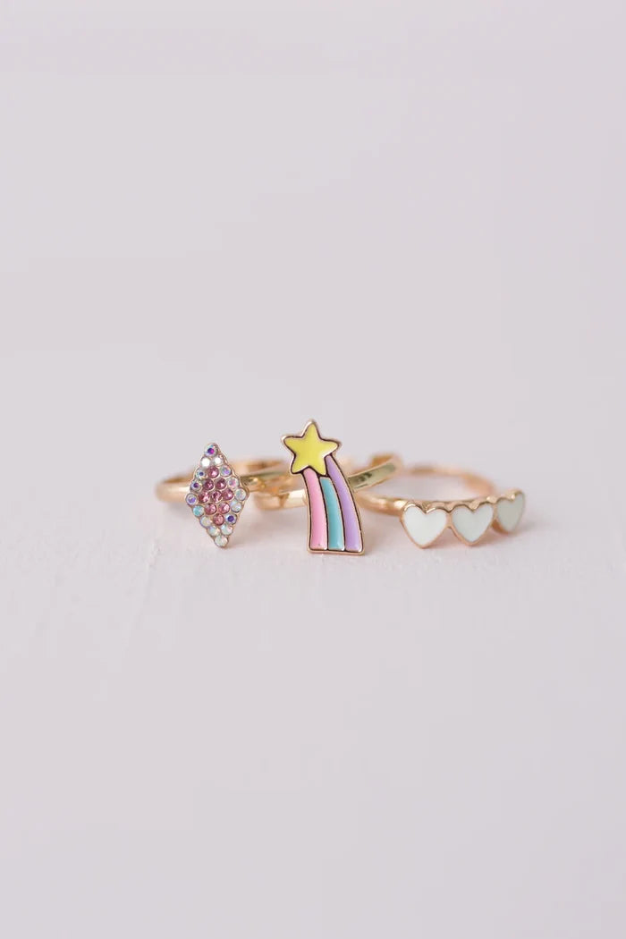 Great Pretenders Boutique Heart Star Rings Set