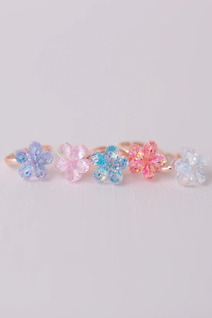 Great Pretenders Boutique Shimmer Flower Rings