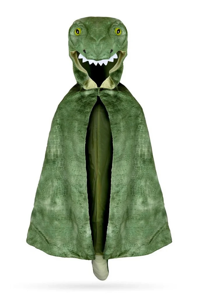 Great Pretenders Green T-Rex Hooded Cape