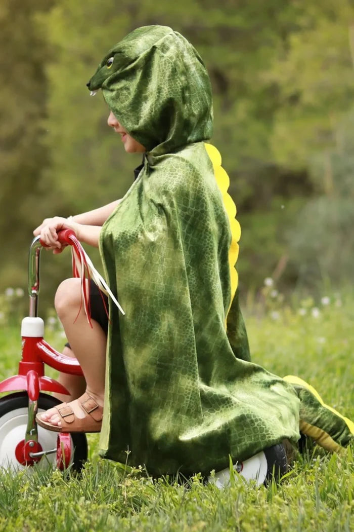 Great Pretenders Green T-Rex Hooded Cape