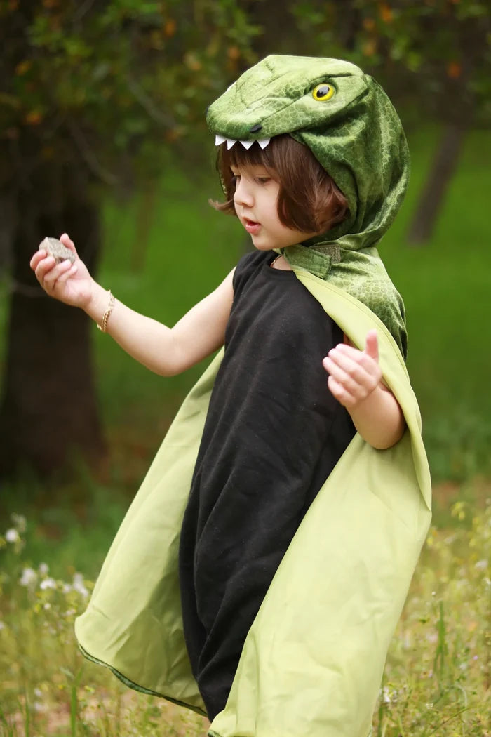 Great Pretenders Green T-Rex Hooded Cape