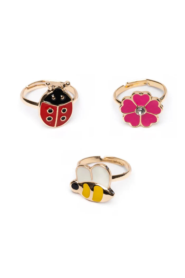 Great Pretenders Lady Bug Garden Ring Set
