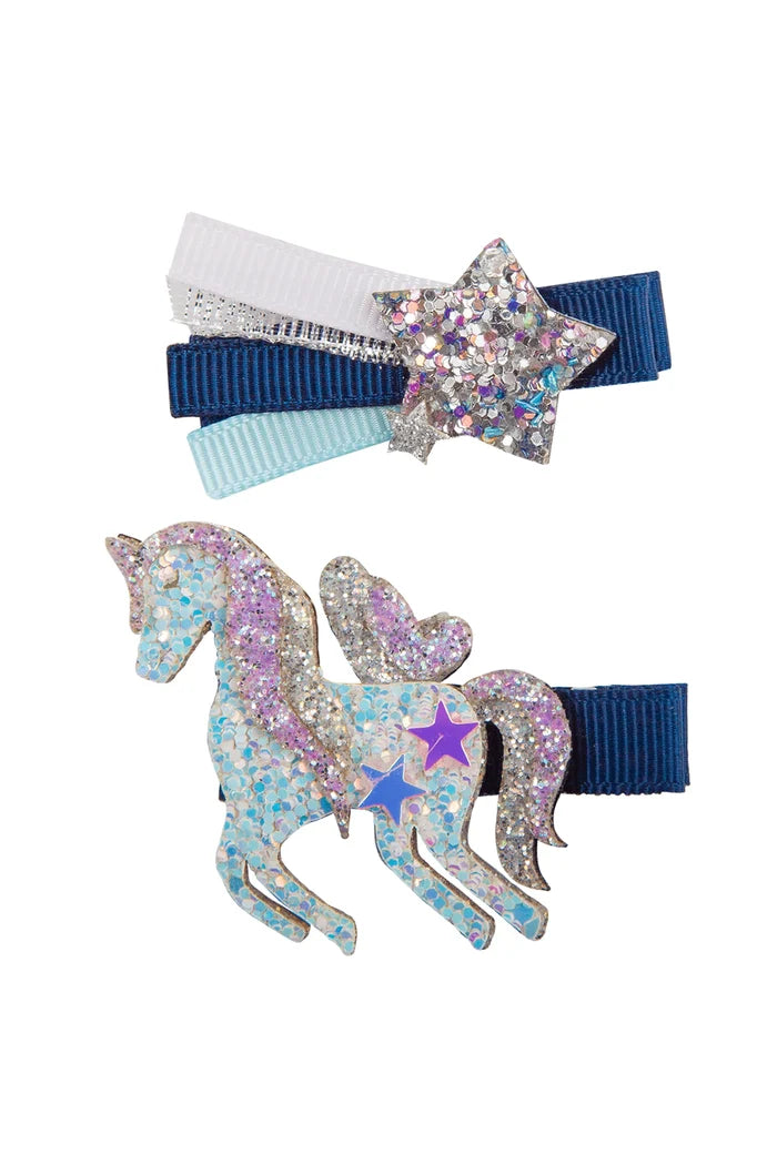 Great Pretenders Navy Hair Clips