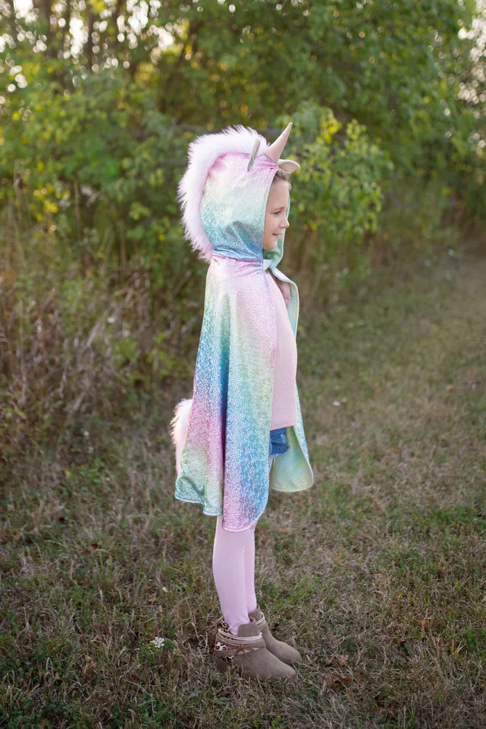 Great Pretenders Rainbow Reversible Unicorn/Dragon Cape