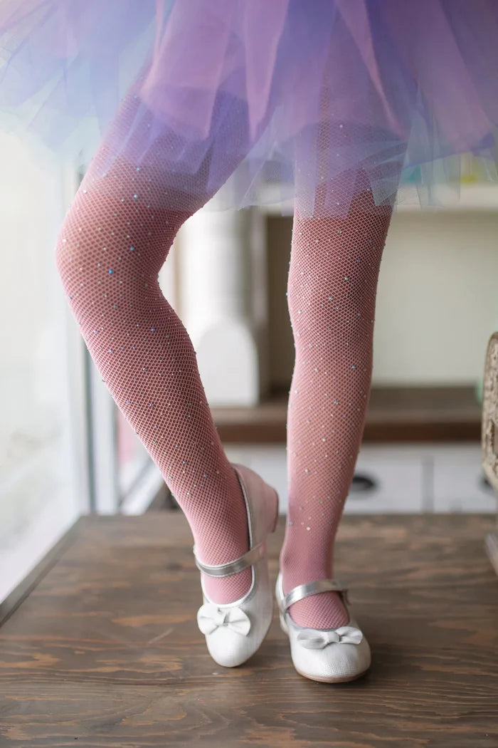 Great Pretenders Rhinestone Tights - Light Pink