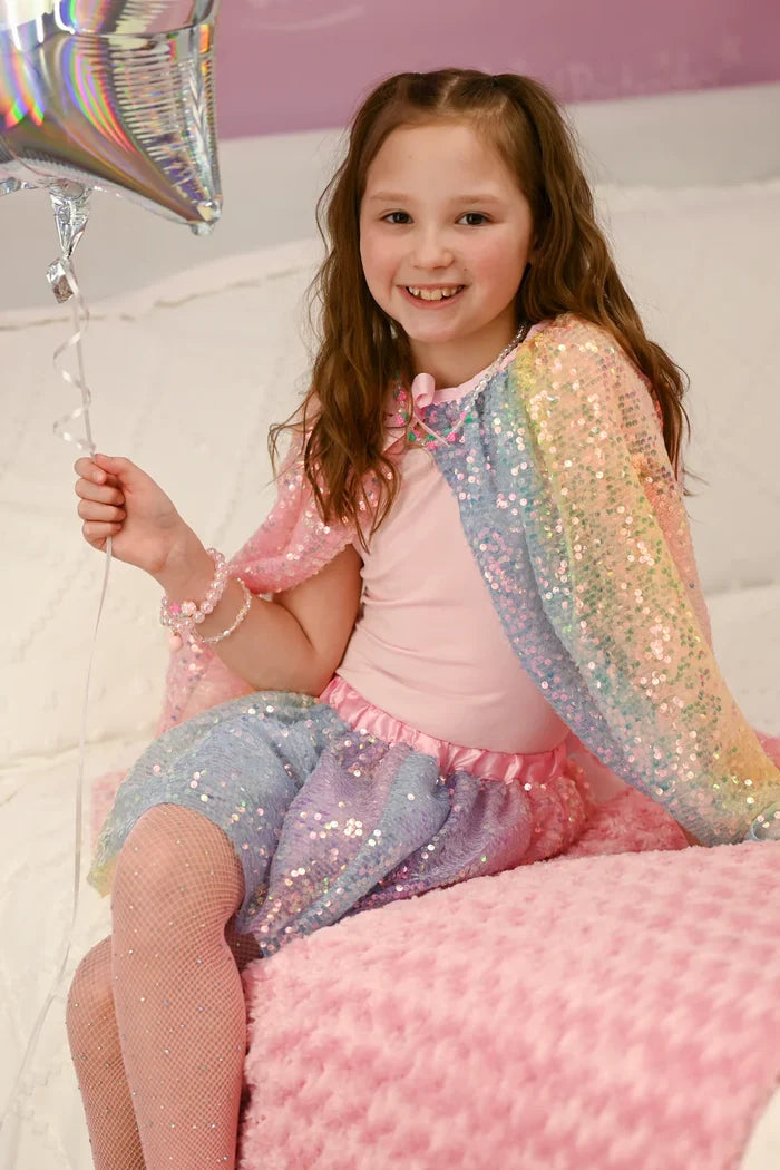 Great Pretenders Sequin Skirt - Ombre Rainbow
