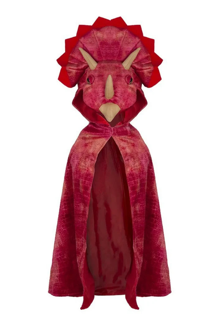 Great Pretenders Triceratops Hooded Cape - Red