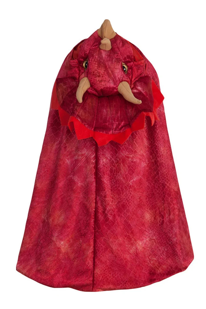 Great Pretenders Triceratops Hooded Cape - Red