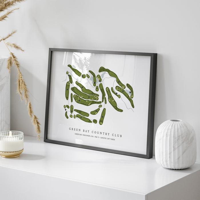Green Bay Country Club | Golf Course Map | On Table