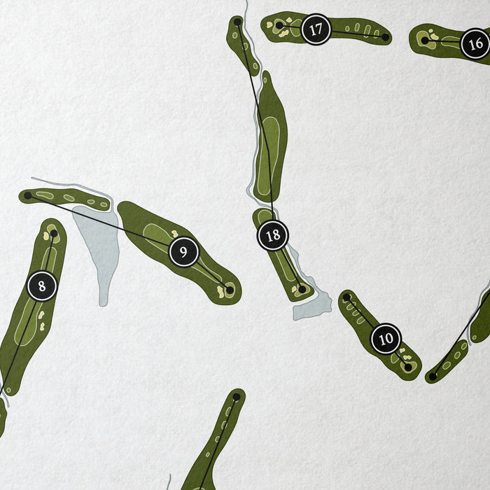 Greystone Golf & Country Club - Founders Course | Golf Course Map | Close Up
