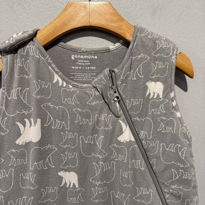 Gunamuna / Grey x polar bear sleep bag - 2.6tog / 18-24M