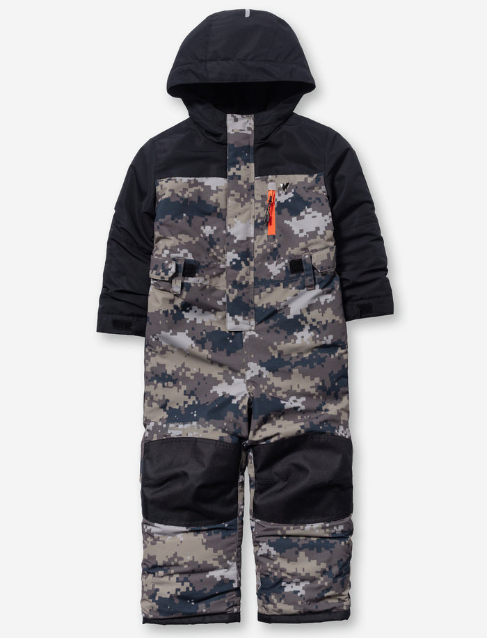 Habit de neige 1 pièce à motif camouflage pour petit garçon