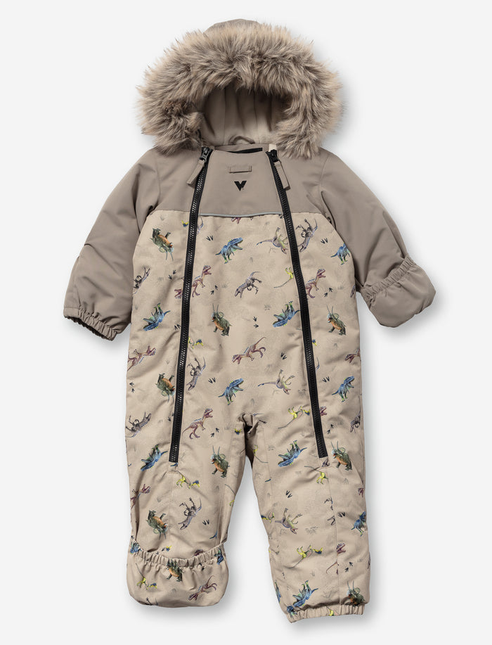 Habit de neige 1 pièce à motifs de dinosaures pour bébé garçon