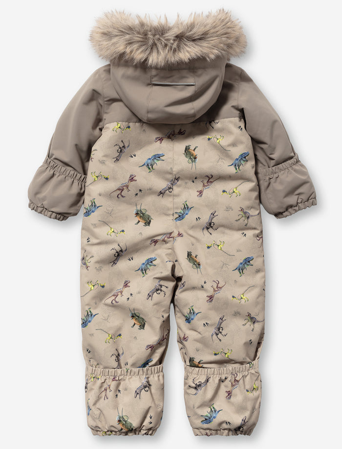 Habit de neige 1 pièce à motifs de dinosaures pour bébé garçon