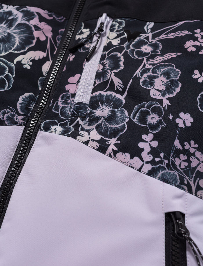Habit de neige 2 pièces fleuri pour petite fille