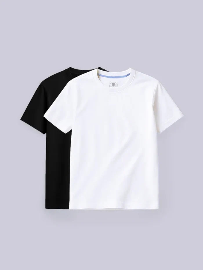 Habit Black & White Organic Cotton T-Shirt