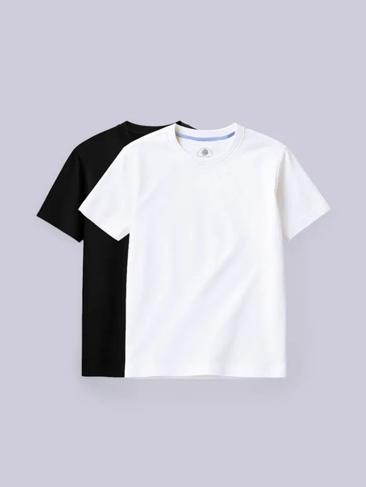 Habit Black & White Organic Cotton T-Shirt
