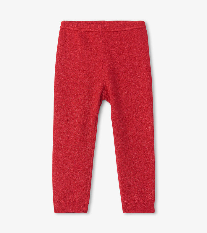 Hatley Baby Cable Knit Leggings - Holiday Red