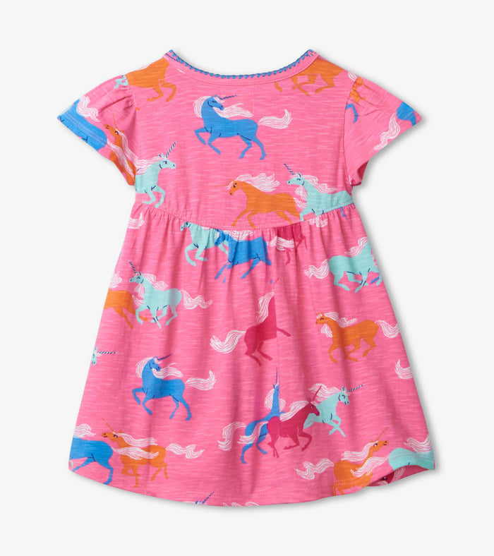 Hatley Baby Dress - Frolicking Unicorns