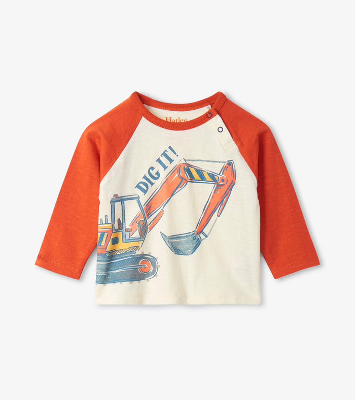 Hatley Baby Long Sleeve Graphic Tee - Construction
