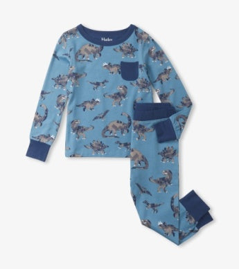 Hatley Bamboo Pajama Set - Broken Dino