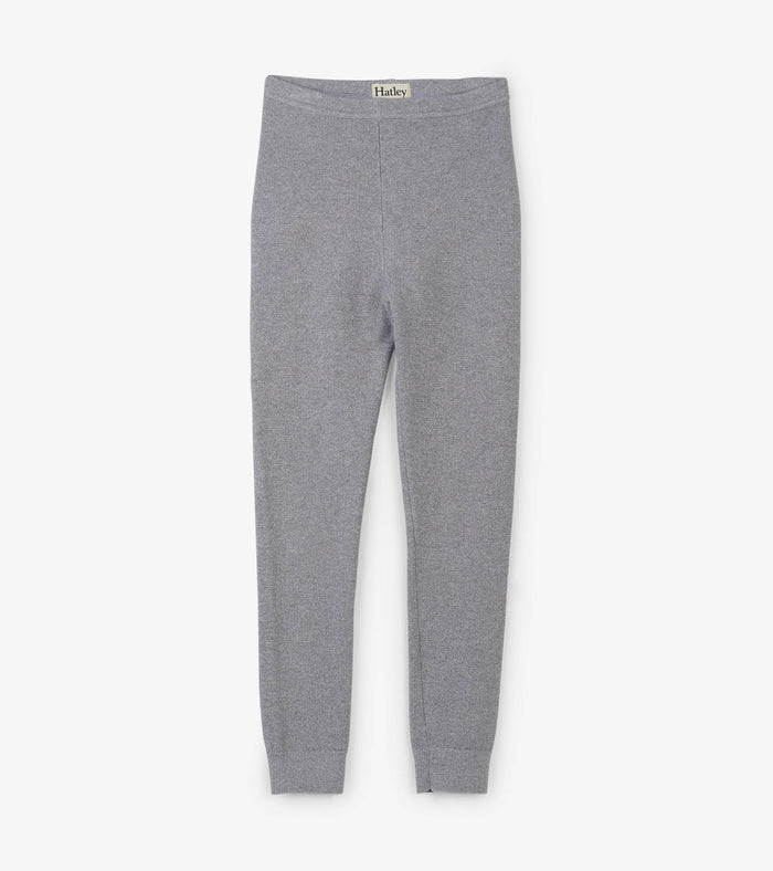 Hatley Cable Knit Leggings - Silver Shimmer