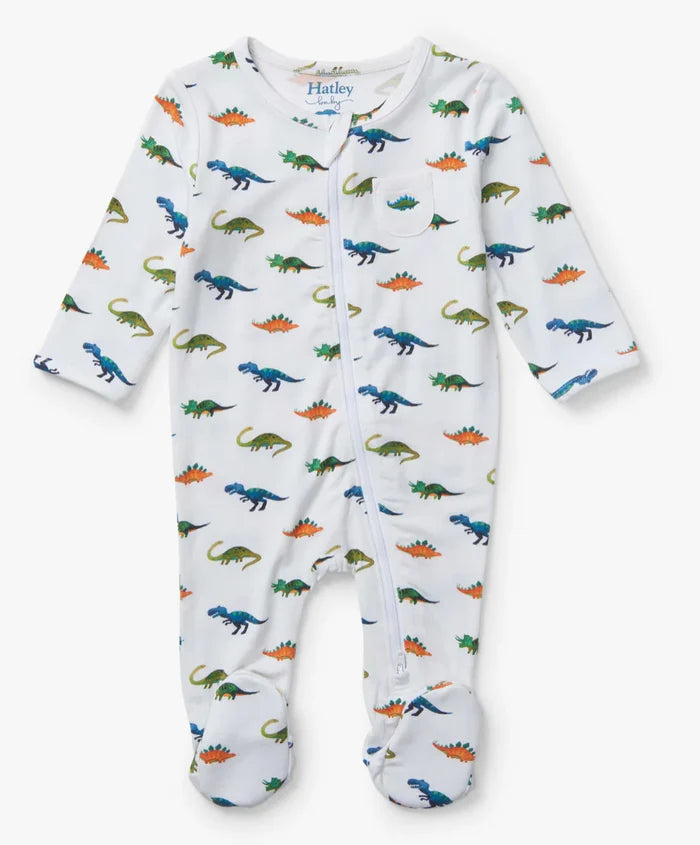 Hatley Footed Coverall - Painted Dinos