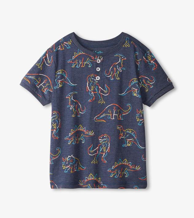 Hatley Graphic Tee - Linework Dinos