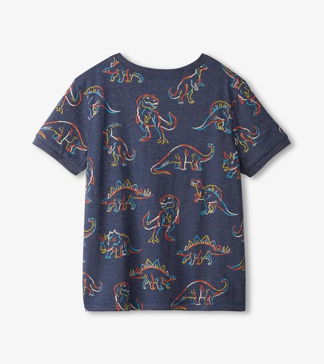 Hatley Graphic Tee - Linework Dinos