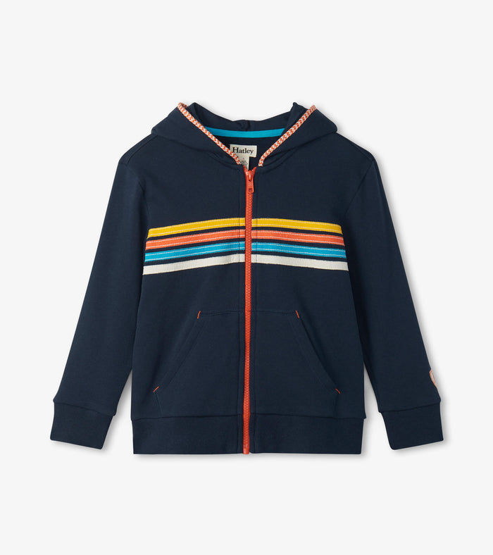 Hatley Hoodie - Space Stripes