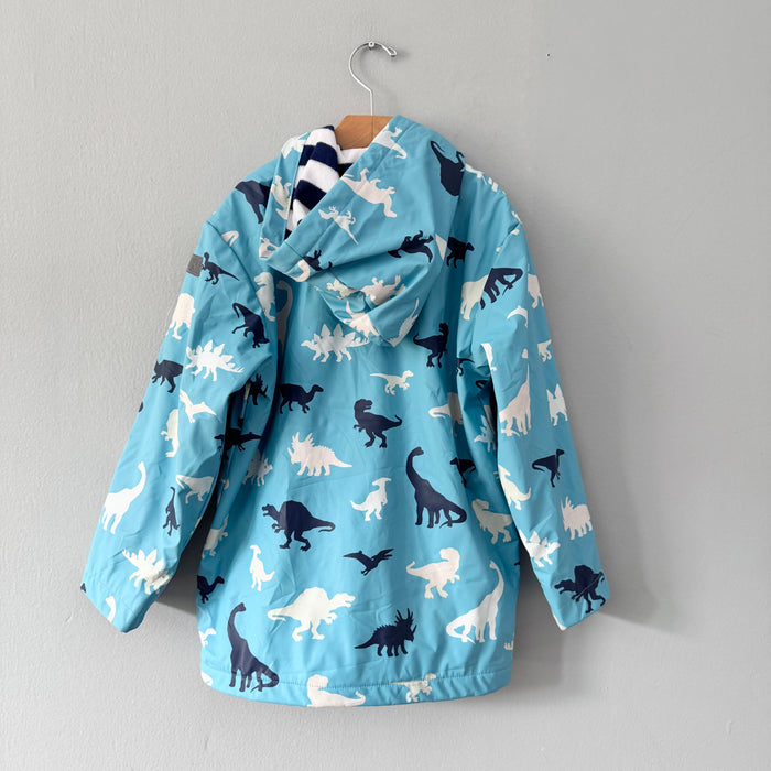 Hatley / Light blue x dinosaur rain jacket / 7Y