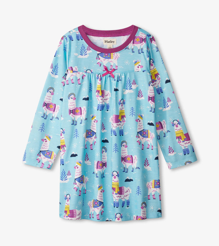 Hatley Long Sleeve Nightdress - Mountaineer Alpacas