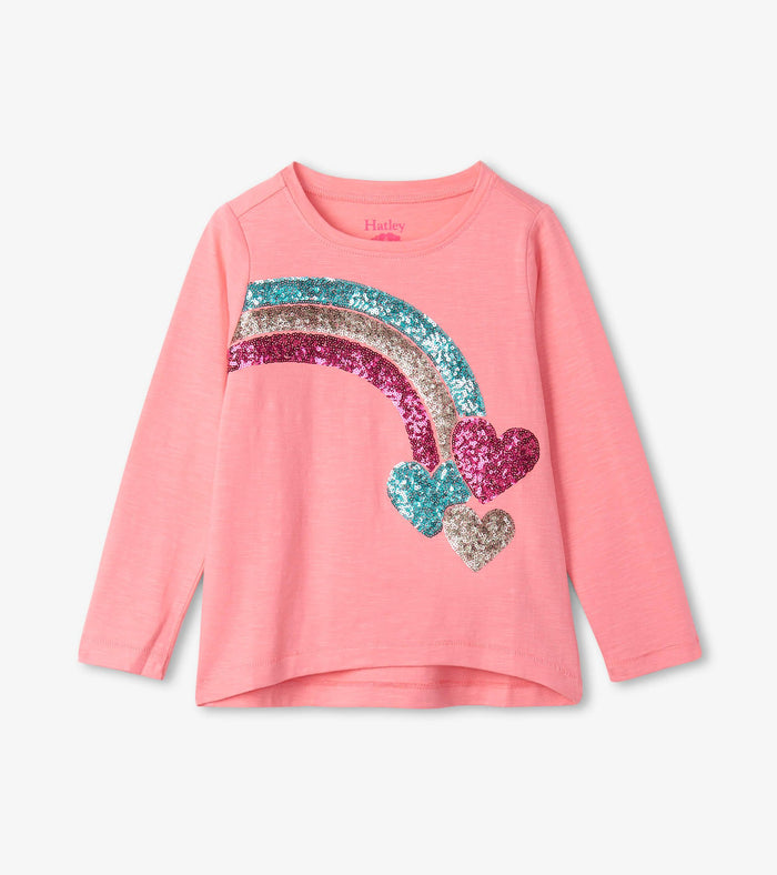 Hatley Long Sleeve Shirt - Sequin Rainbow
