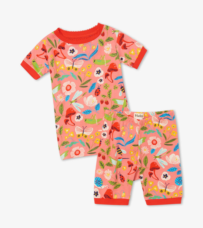 Hatley Short Pajama Set - Enchanted Garden