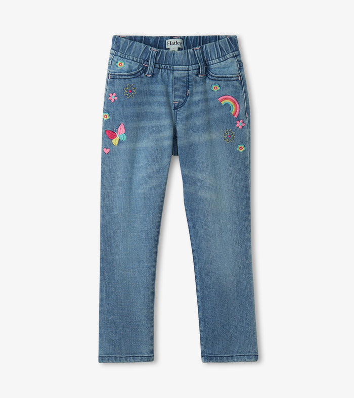 Hatley Stretch Denim Jeans - Pretty Patches