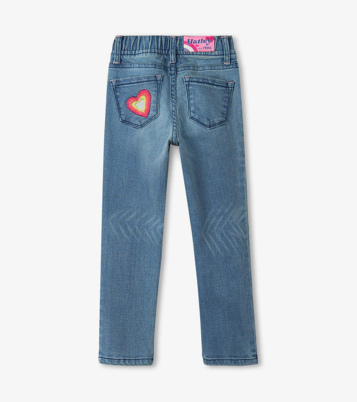 Hatley Stretch Denim Jeans - Pretty Patches