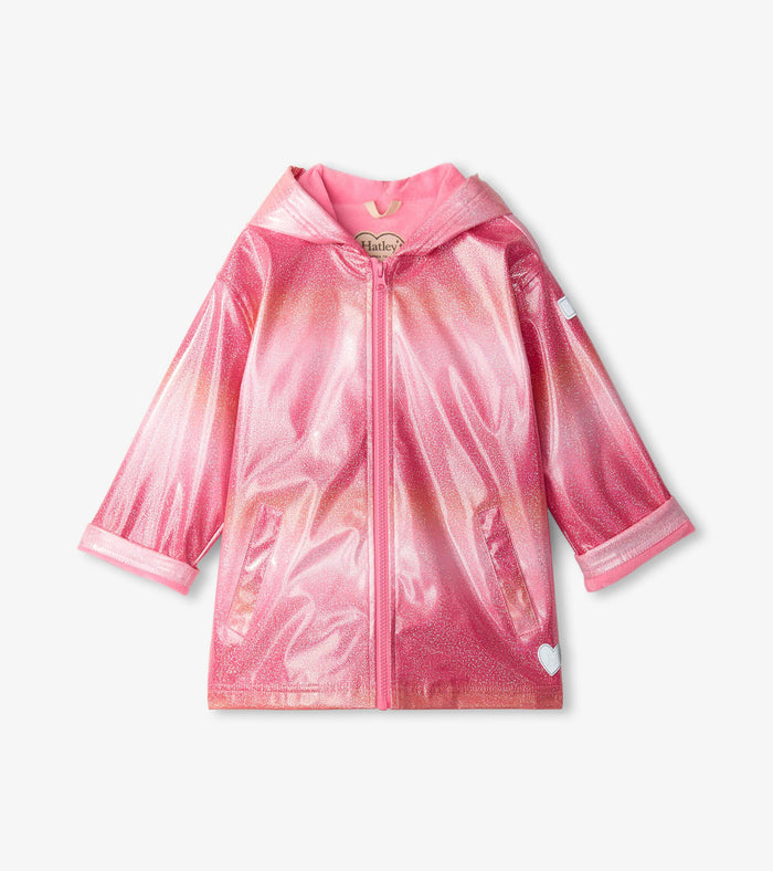 Hatley Zip Up Rain Jacket - Summer Stripe