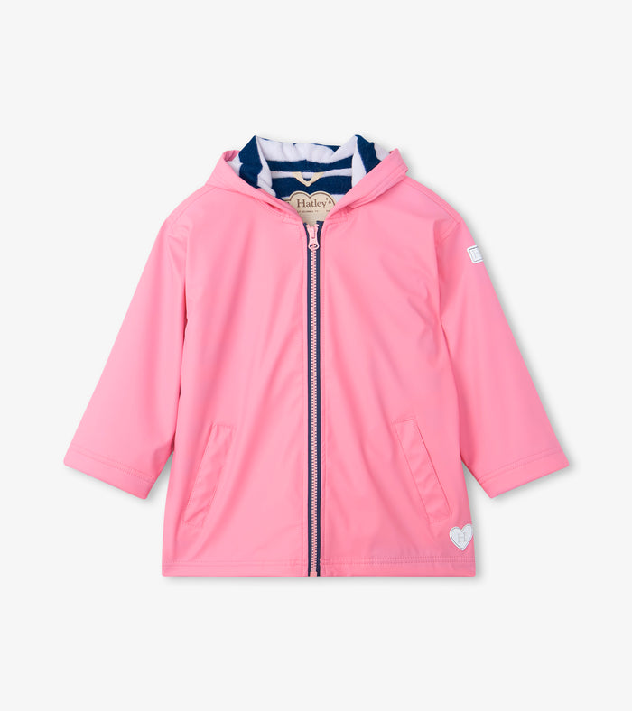 Hatley Zip Up Splash Jacket - Classic Pink