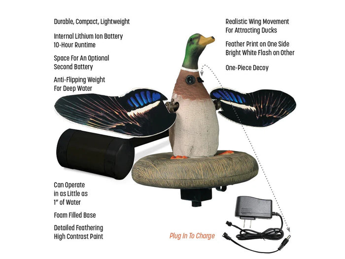 Higdon XS Mallard Drake Decoy | Floating Flasher