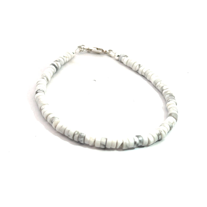 Howlite Gemstone Beaded Bracelet