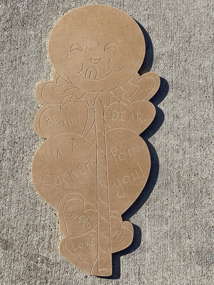 I’m a Sucker for You DIY Valentine Blank