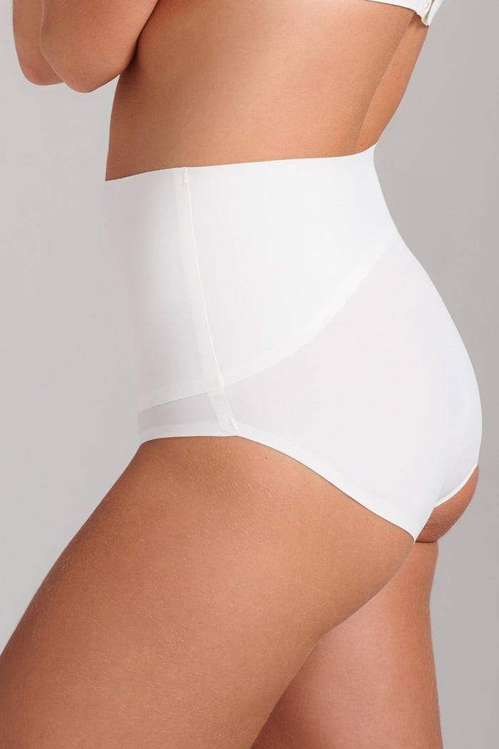 Invisible High Waist Shaping Brief - SIELLA - Color: White Blanc