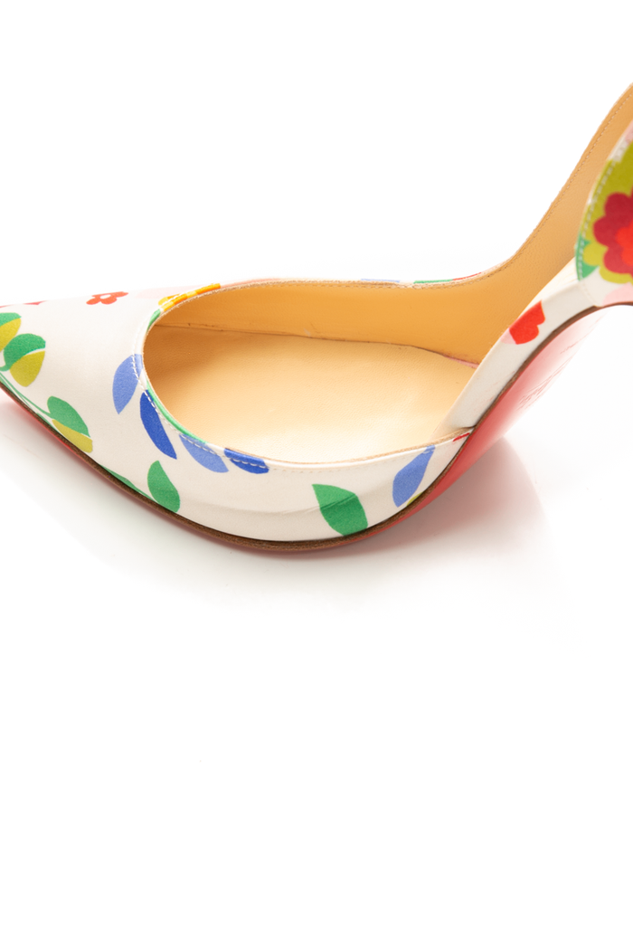 Christian Louboutin - Iriza 100 Crepe Satin Heels (37.5)