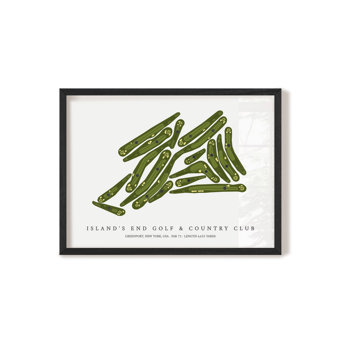 Island's End Golf & Country Club | Golf Course Map | Black+Frame