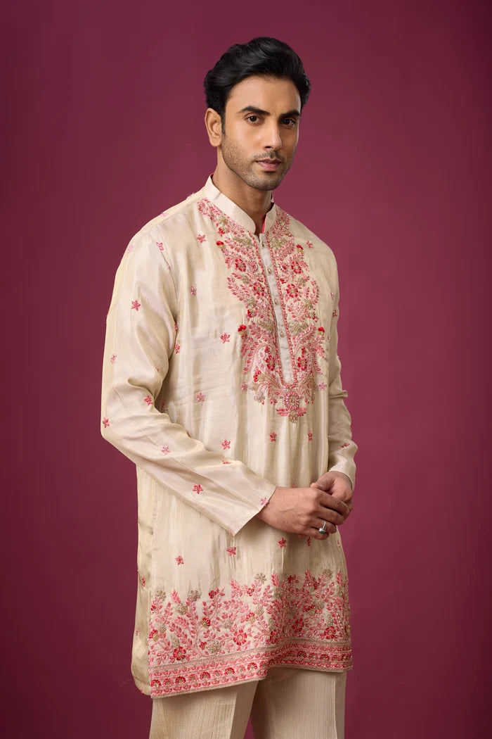 Buy Affordable Floral Kurta Set for Men Online India | Mahavir NX