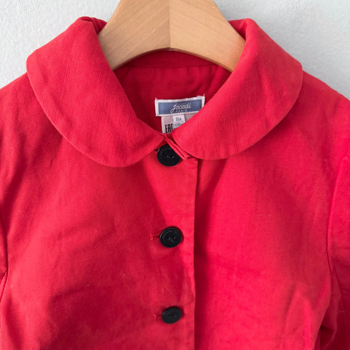 Jacadi / Red cotton jacket / 8Y