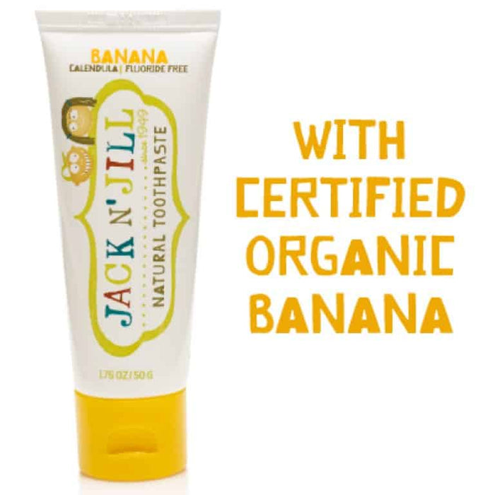 Jack n' Jill Natural Calendula Toothpaste- Banana