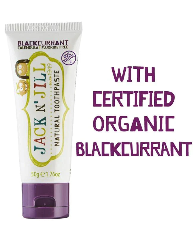 Jack n' Jill Natural Calendula Toothpaste- Blackcurrent
