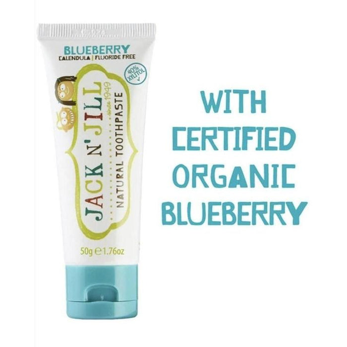 Jack n' Jill Natural Calendula Toothpaste- Blueberry